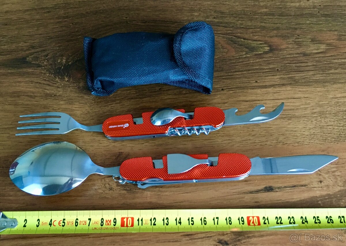 Nôž, kemping príbor, turistický nožík s puzdrom - 6