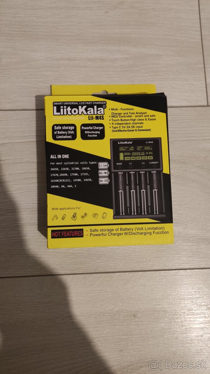 Liitokala M4S smart nabíjačka - 6