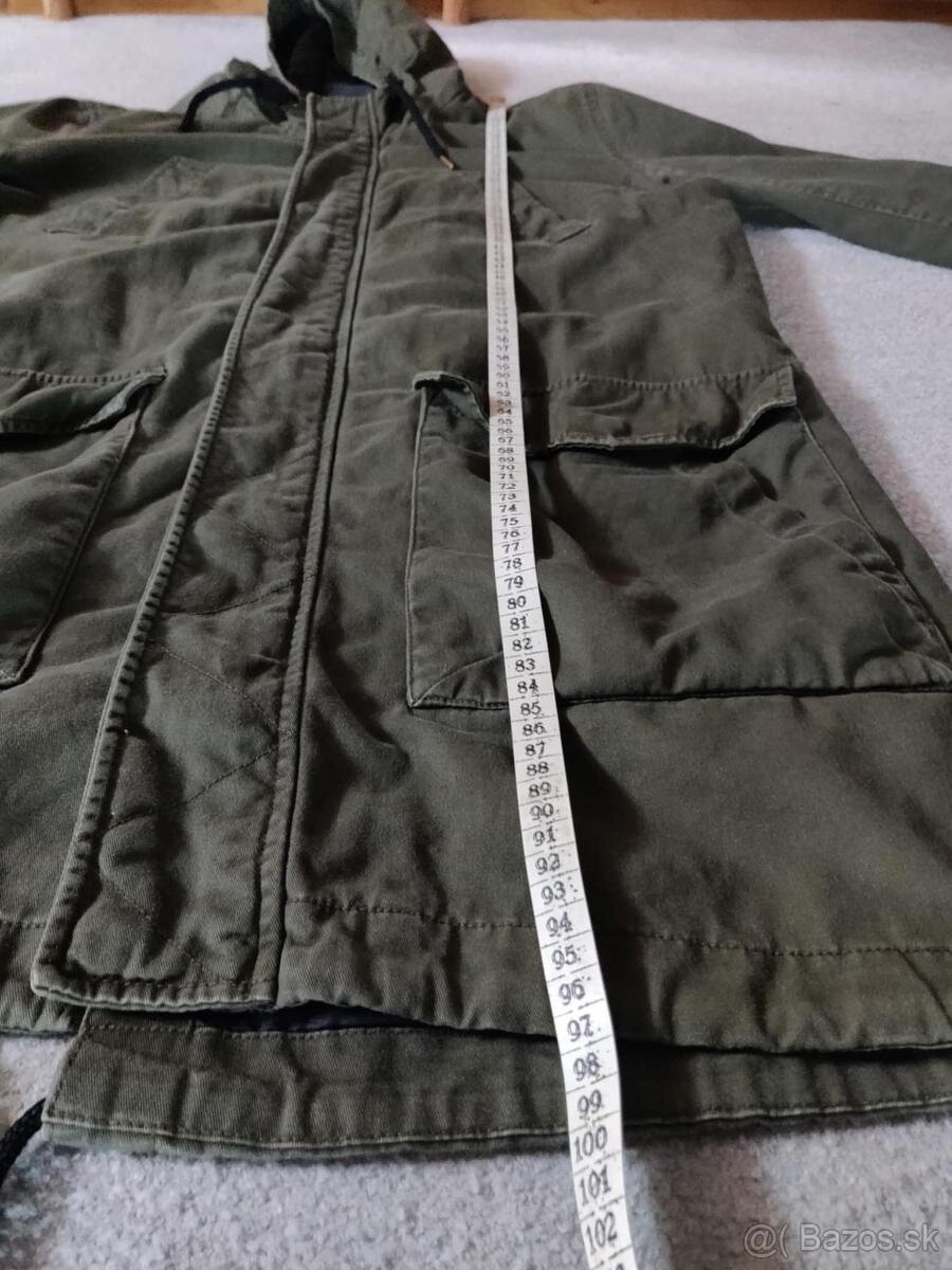 Pánská parka YOUR TURN – olivově zelená, velikost L - 6