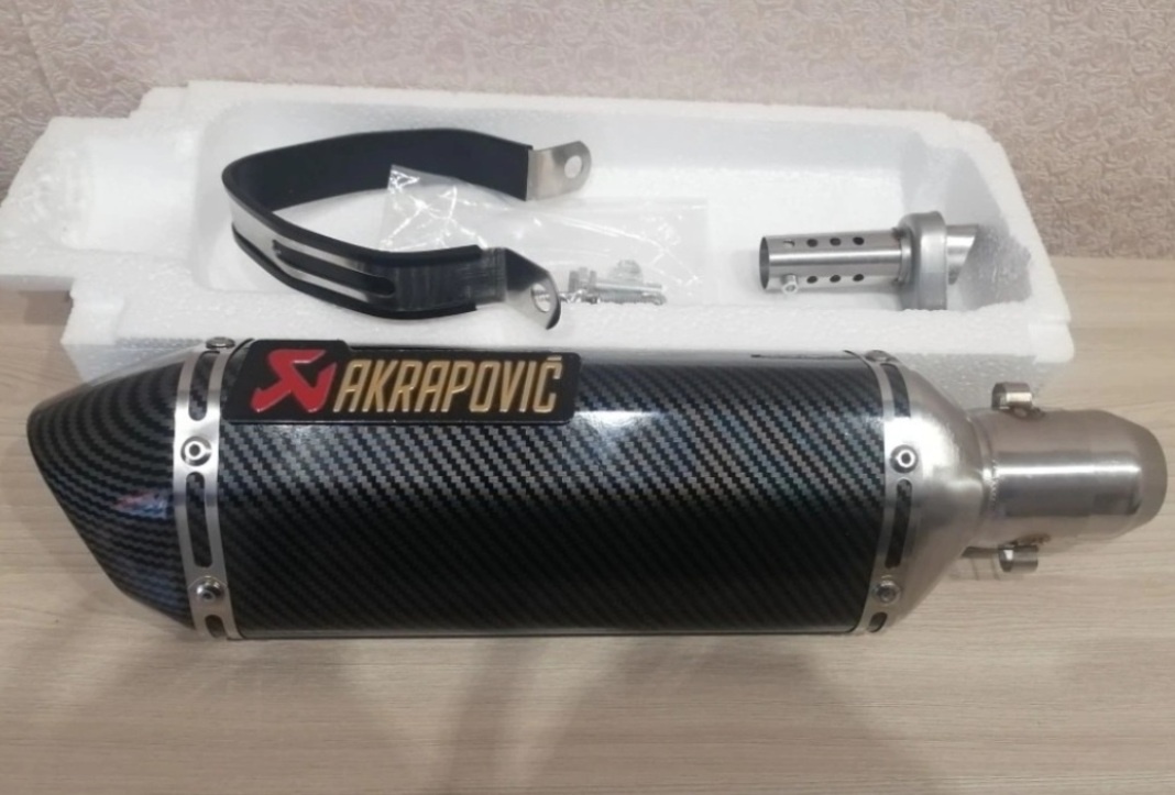 Športový, ladený univerzálny moto výfuk + DB Killer Nový - 6