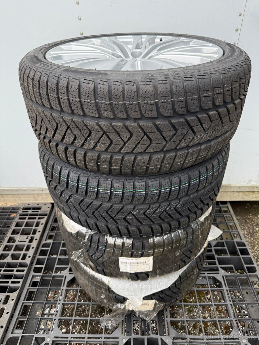 PREDÁM úplne NOVÚ sadu 18" ALU disky AUDI + nové zimné pneu - 6