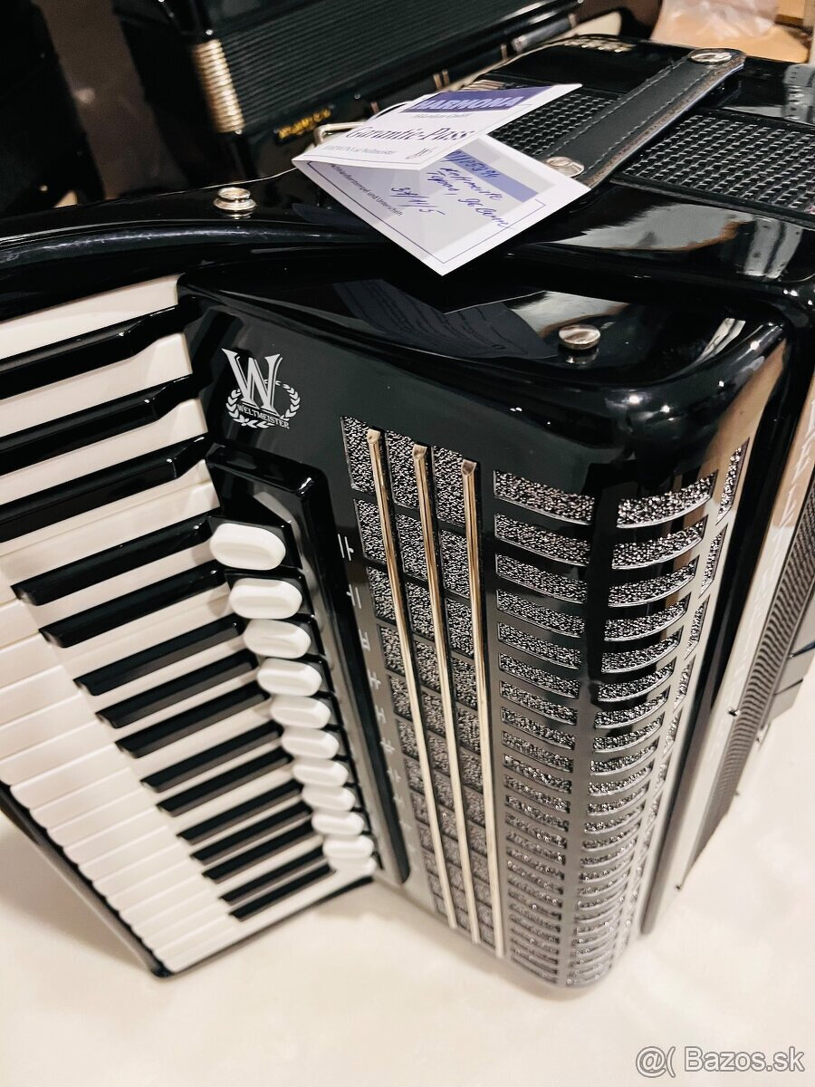 Predám akordeón Weltmeister TOPAS 96, v zánovnom stave. - kr - 6