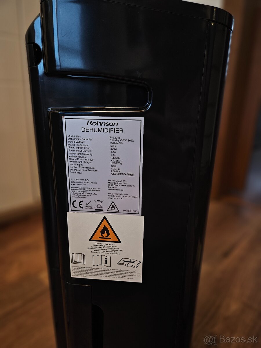 Odvlhčovač vzduchu Rohnson R-92016 True Ion & Health Clean+ - 6