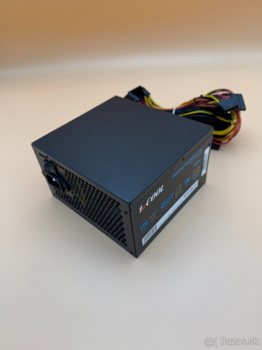 Predám použitý zdroj do počítača 1stCool WHITE STORM 450 W - 6
