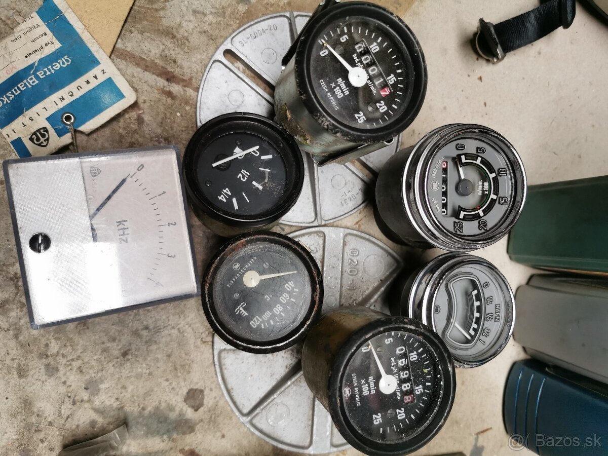 Budíky, palivomér, merač moto hodín, - 6