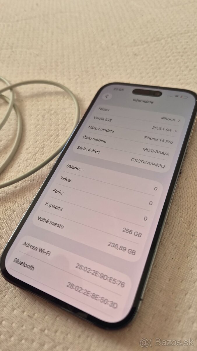 Apple Iphone 14 PRO 256gb, super stav, - 6