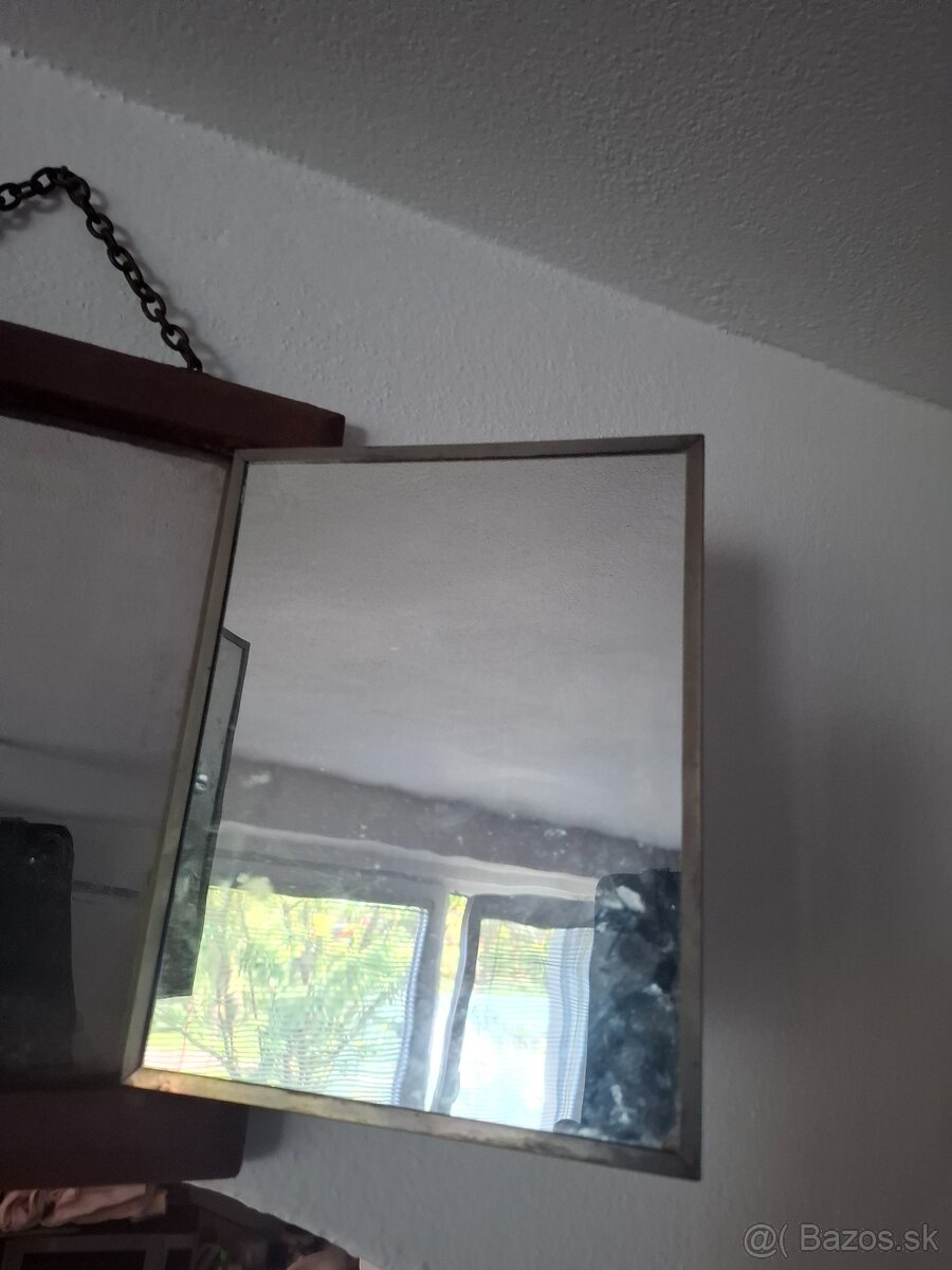 Predám starožitné toaletné závesné zrkalo s obrázkami 45 € - 6