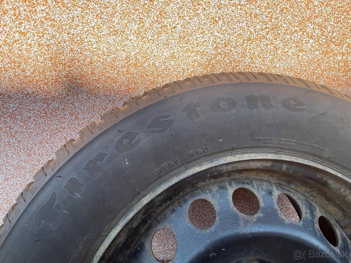Zimná sada kolies (pneumatiky Firestone + oceľové disky ZADA - 6