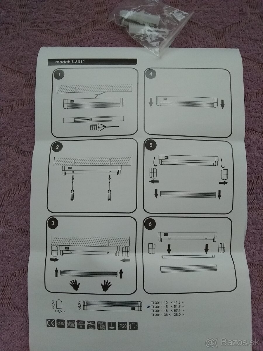 Žiarivkové svietidlo Ecolite 15W - 6