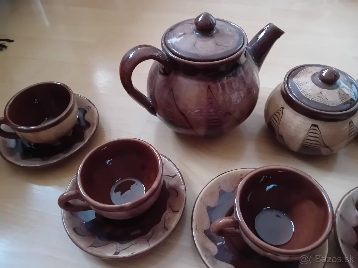 Keramika - šálky, karafy, čajník - 6