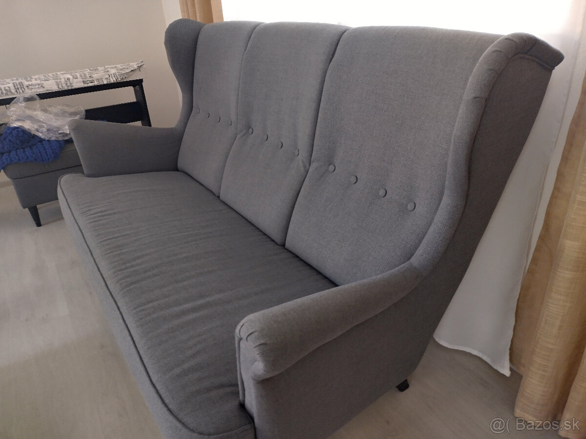 TOP STAV Ikea strandmon gauc sivy - 6