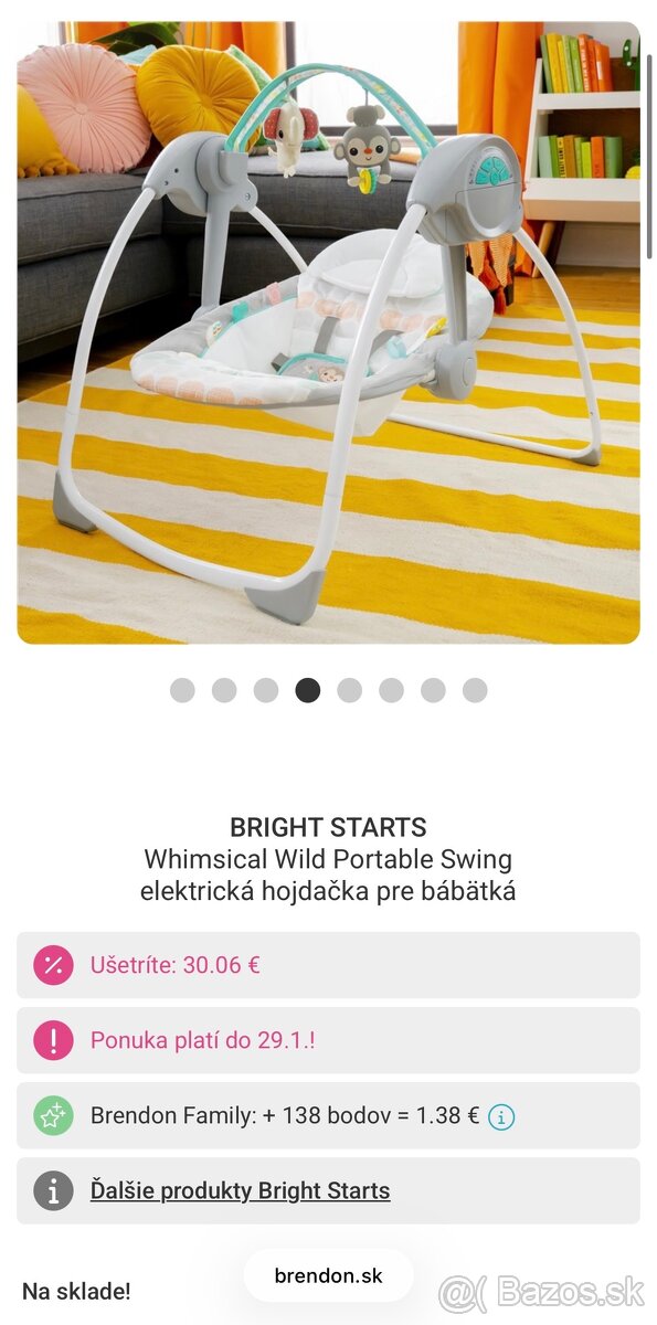 Elektrická hojdačka pre bábätka - 6