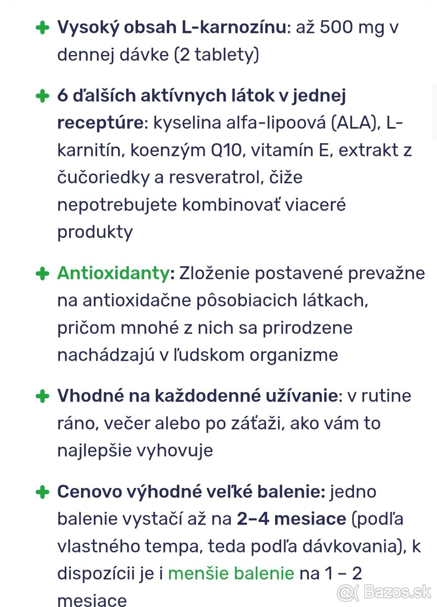 Predám Carnosine Komplex - 6