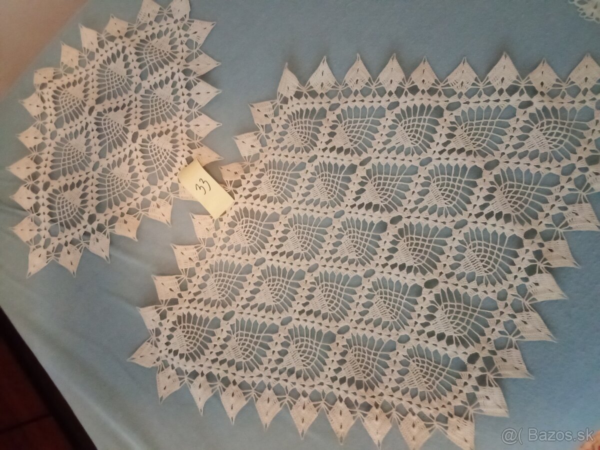 Predám háčkované obrusy , obrúsky - 6