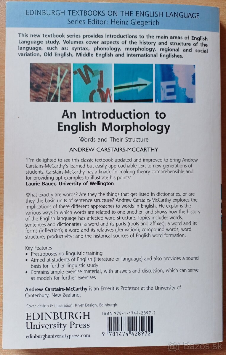 Predám knihu An Introduction to English Morphology - 6
