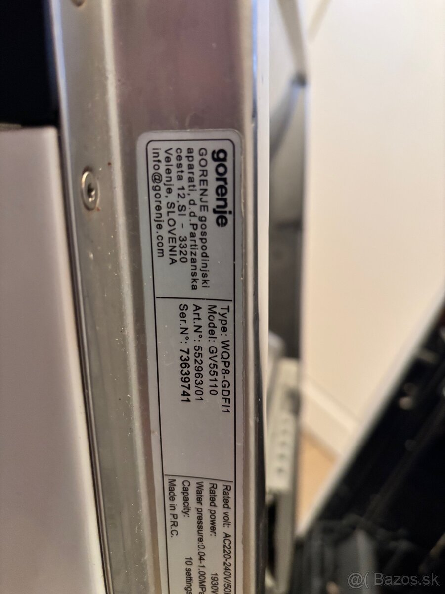 Vstavaná umývačka riadu 45cm - 6