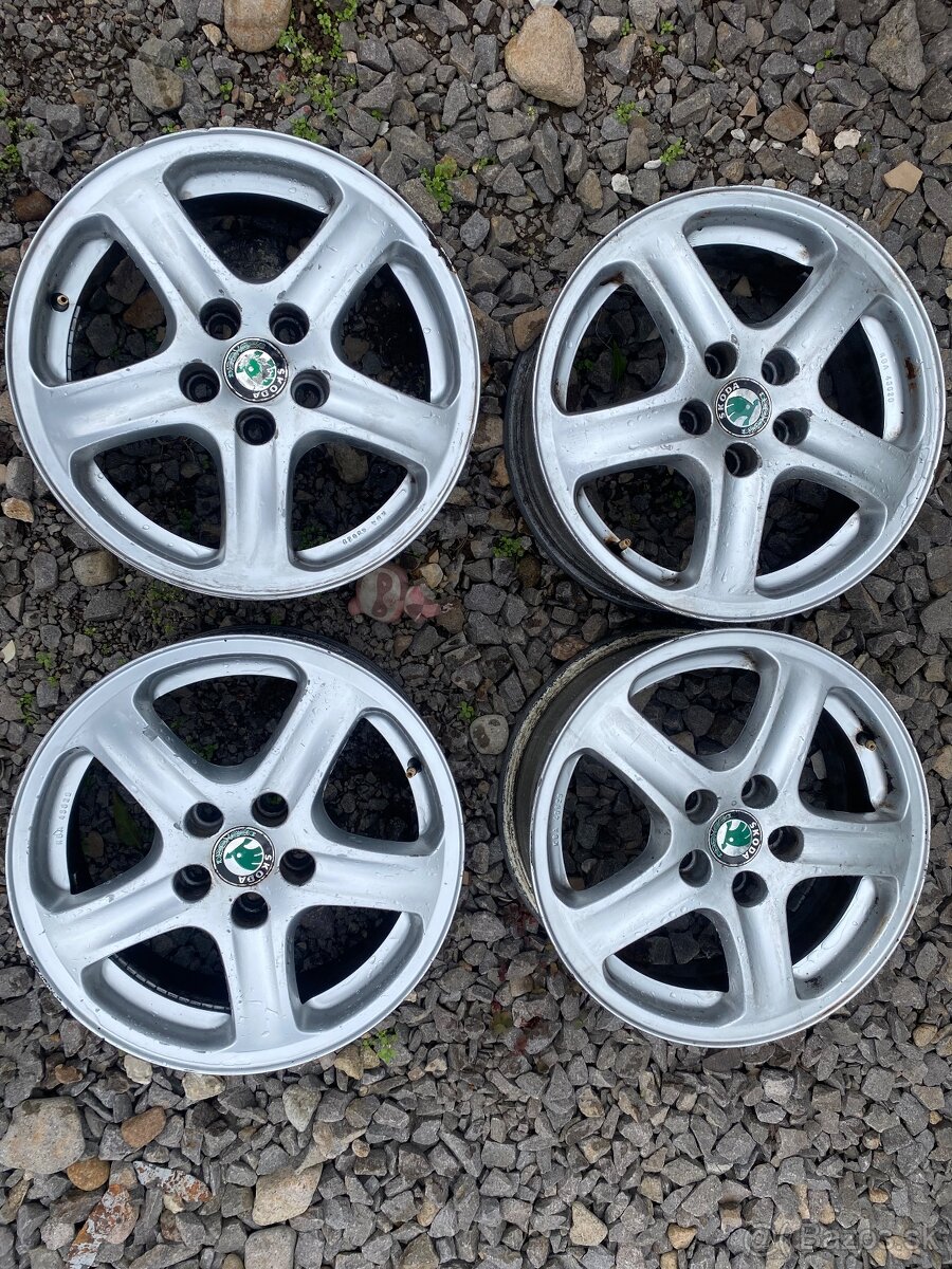 Predám hlinikove disky elektrony 5x100 R15 - 6