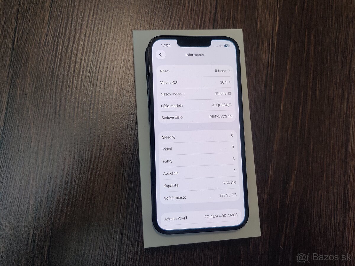 Apple iPhone 13 256gb Midnight - 100% Bateria - 6