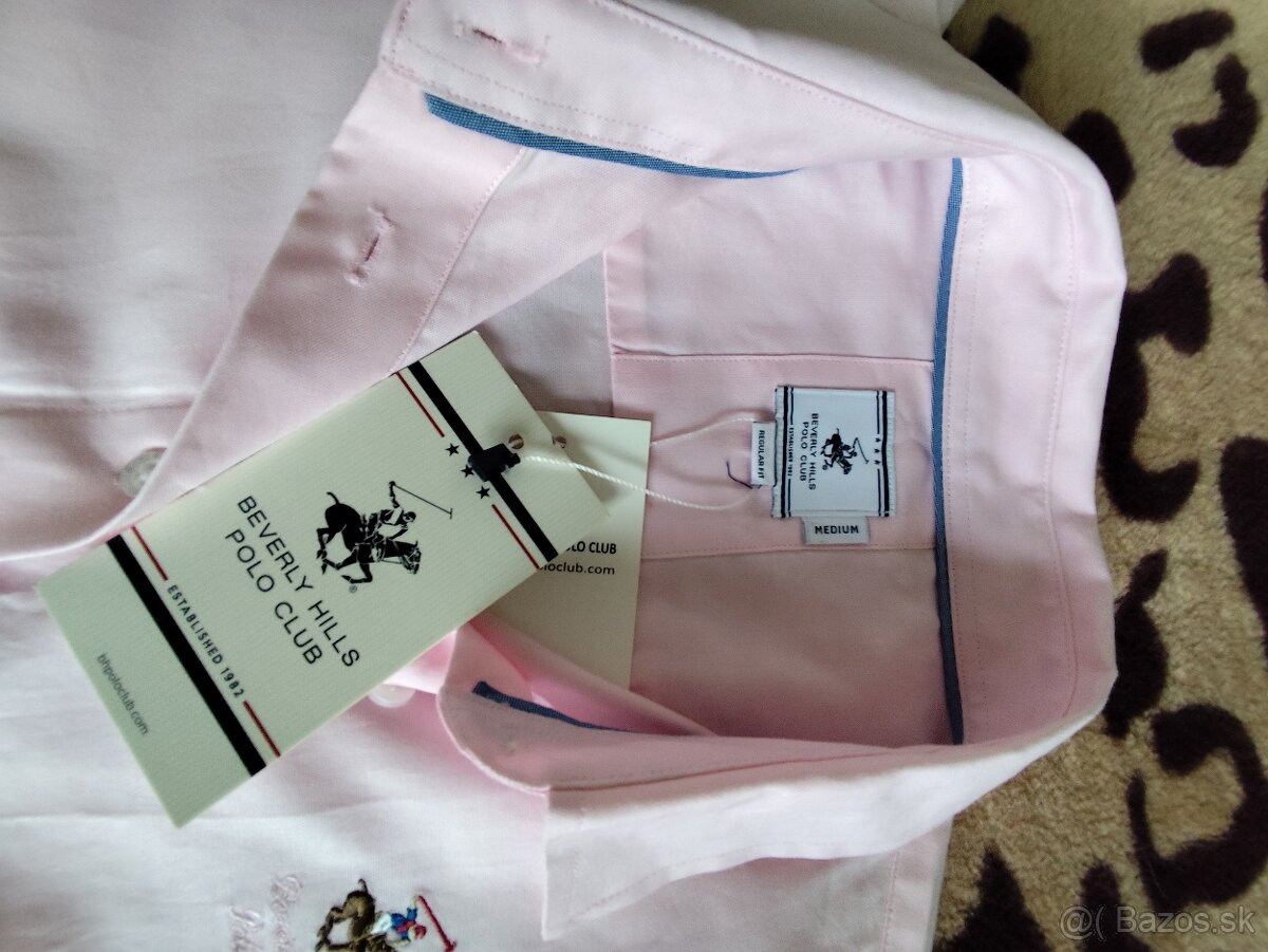 Úplne nová bledo ružová dámska košeľa Beverly Hills Polo clu - 6