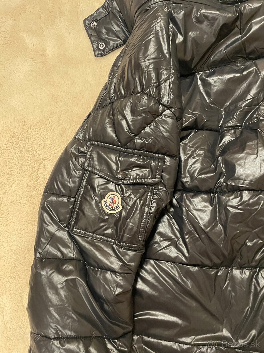 Moncler čierna bunda L - 6