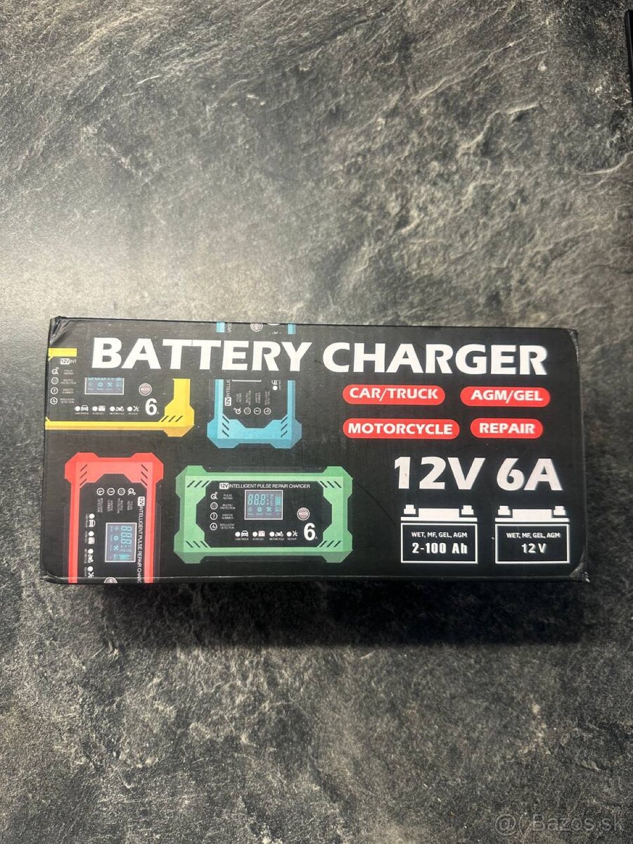 Nabíjačka na autobatérie 6A 12V (nová) - 6