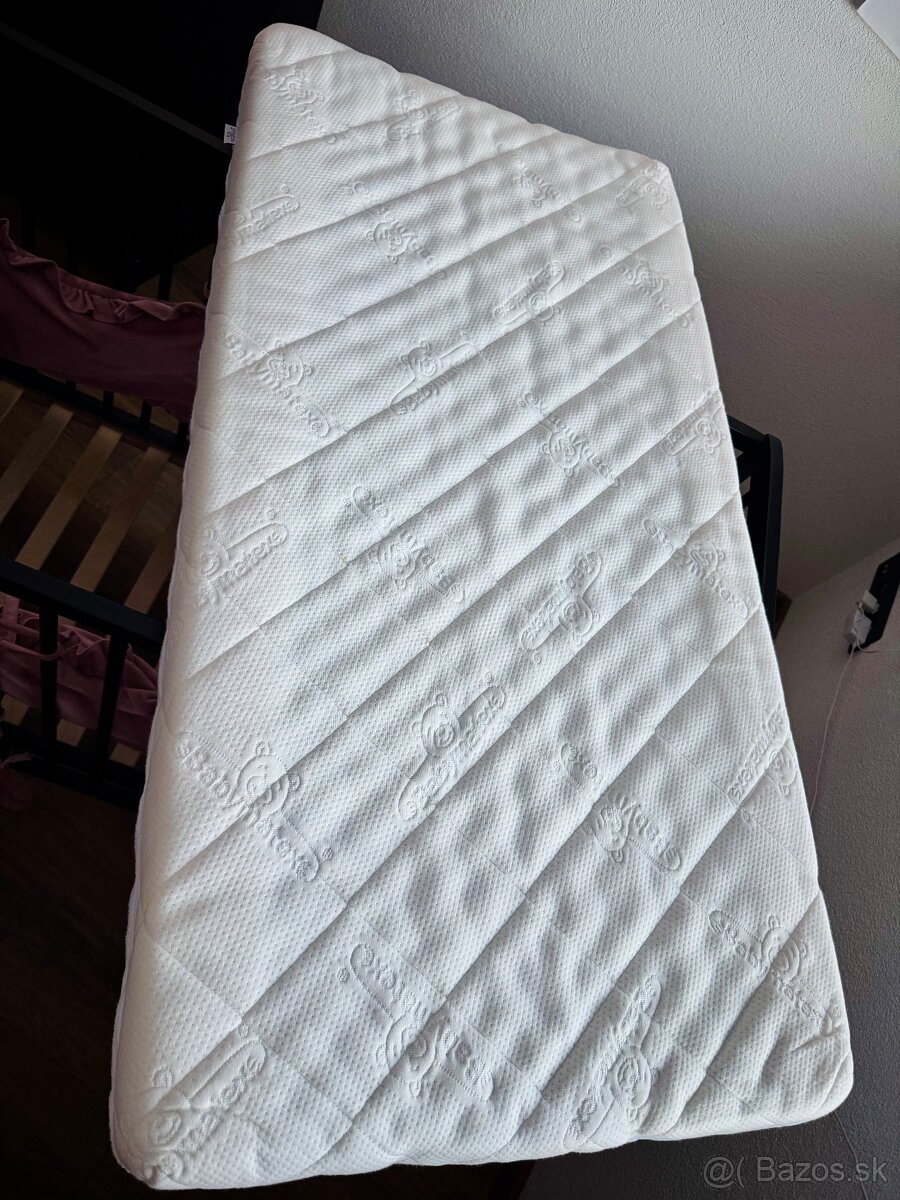 Detská postieľka s matracom a mantinelom - 6