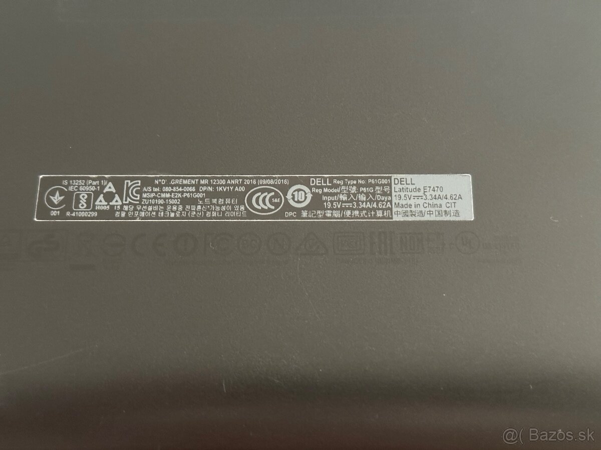 Notebook Dell Latitude E7470 + nabijacka - 6