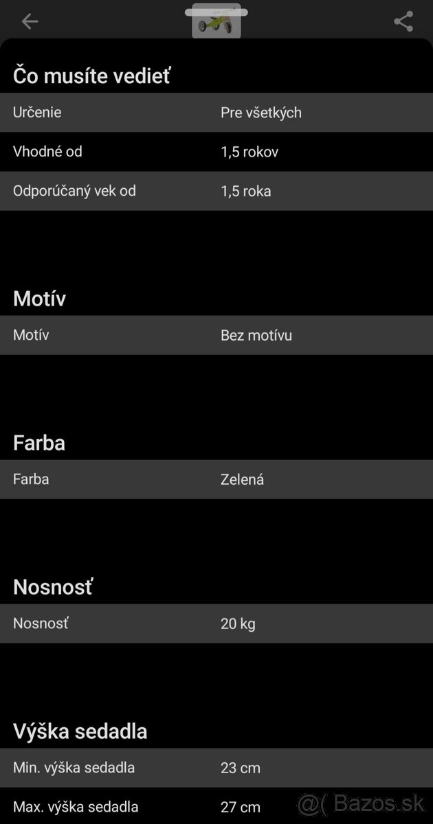 Nicko Drevené odrážadlo 2v1 mini farba:zelená - 6