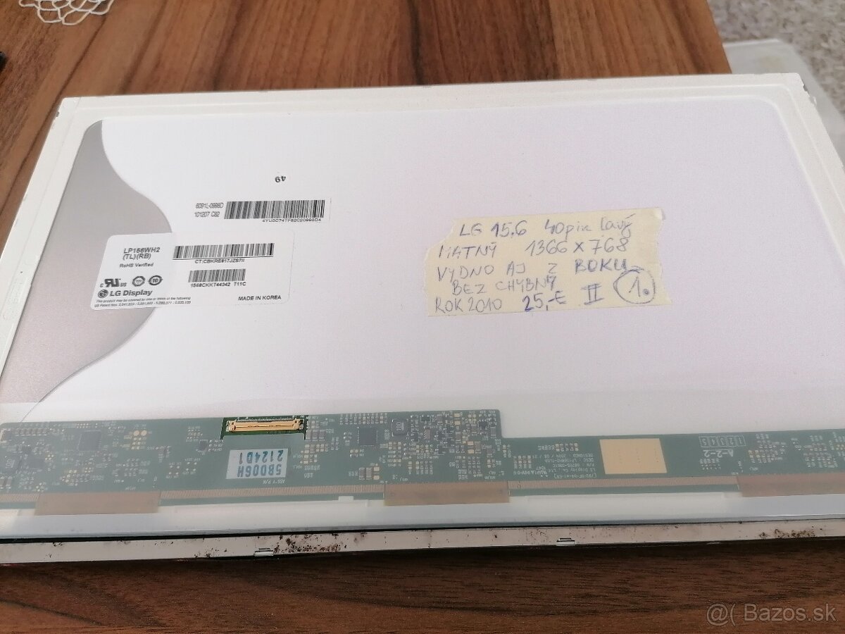 Predám 15,6" displeje do notebookov. - 6