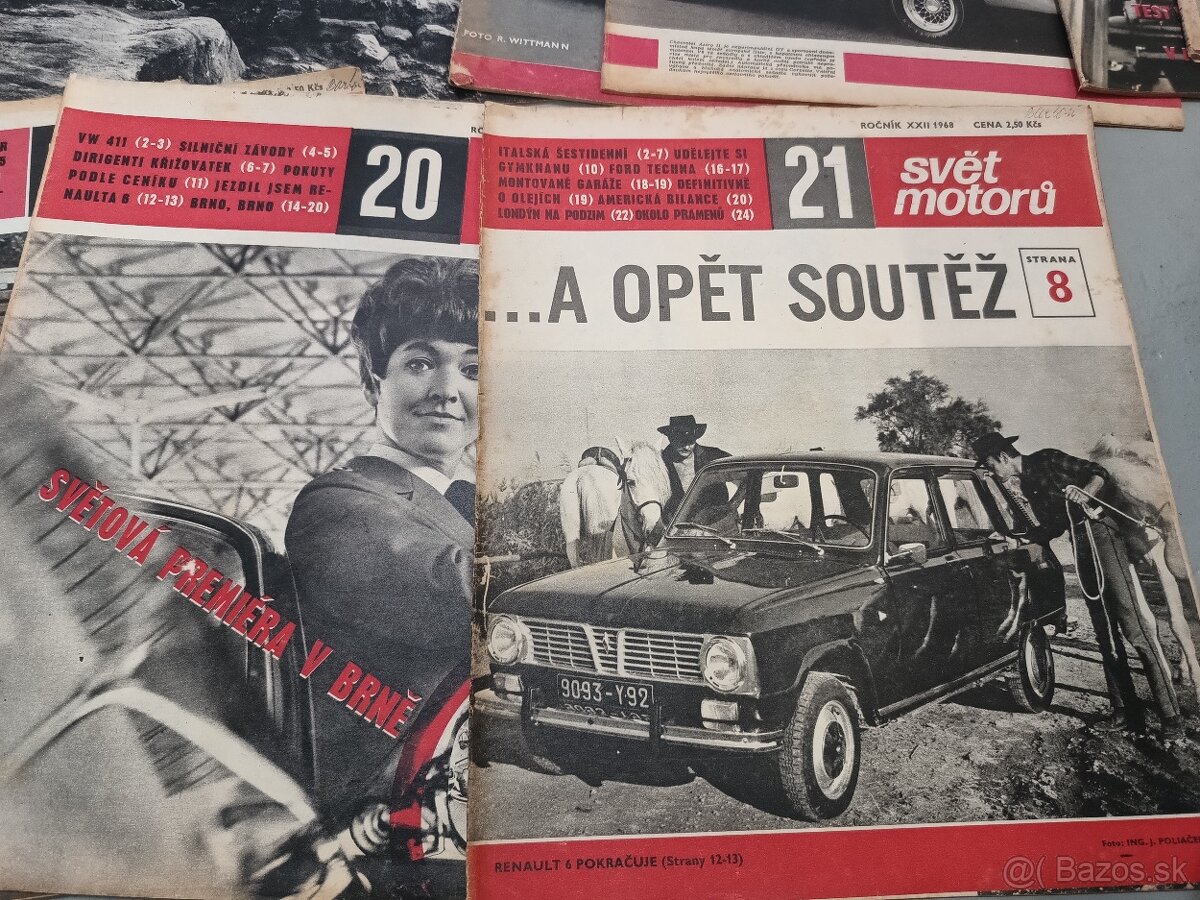 Svet motorú ročník 1968, 24 čísiel - 6