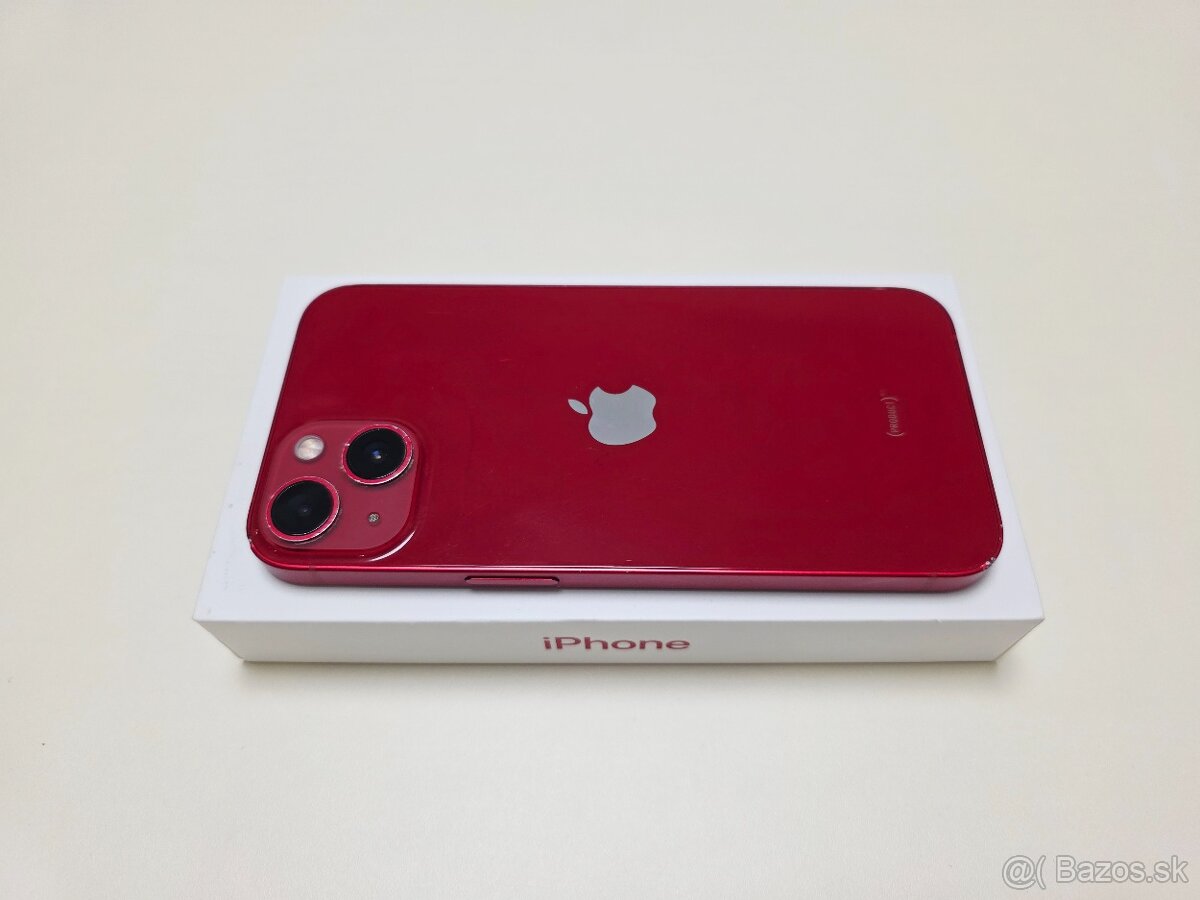 APPLE IPHONE 13 128GB RED,BATERKA 100% - 6
