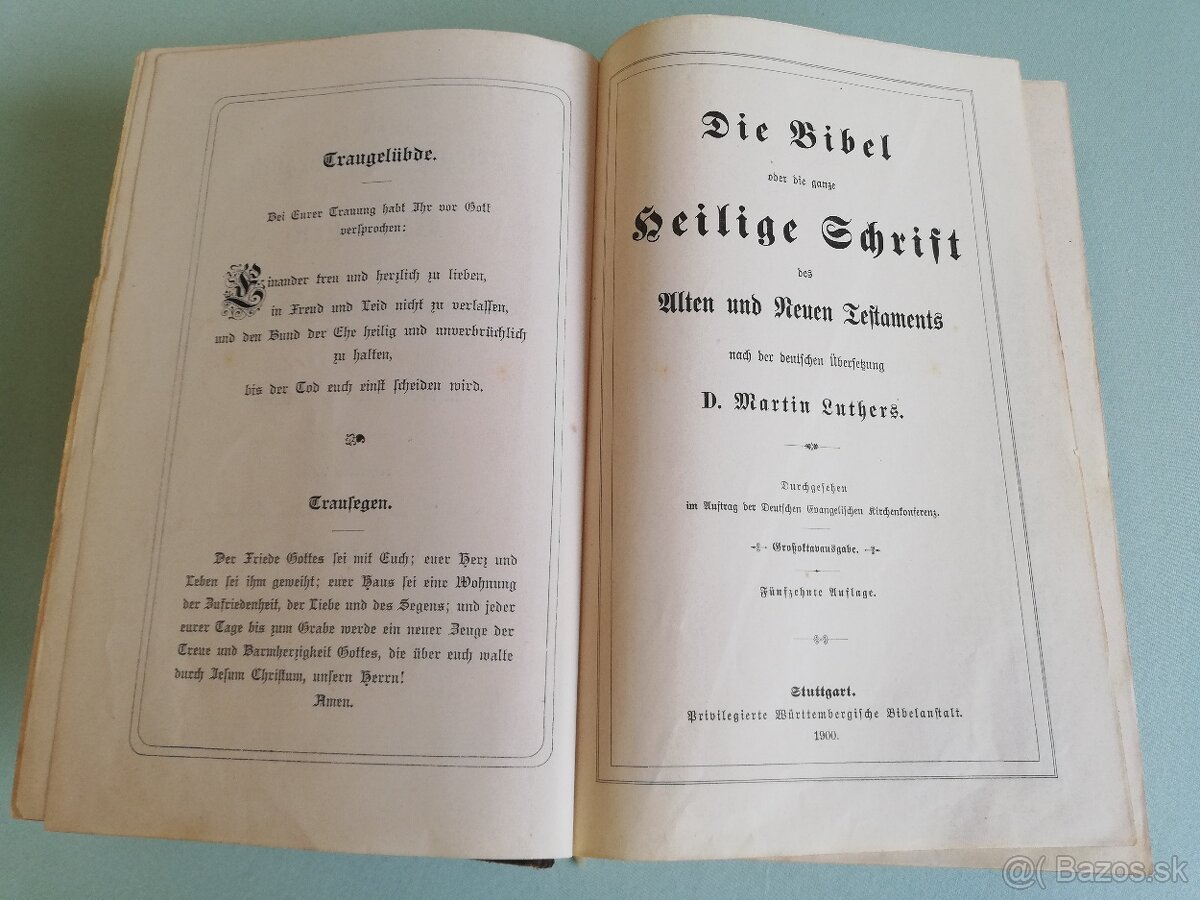 Predam bibliu, D.Martin Luthers, 1901, - 6