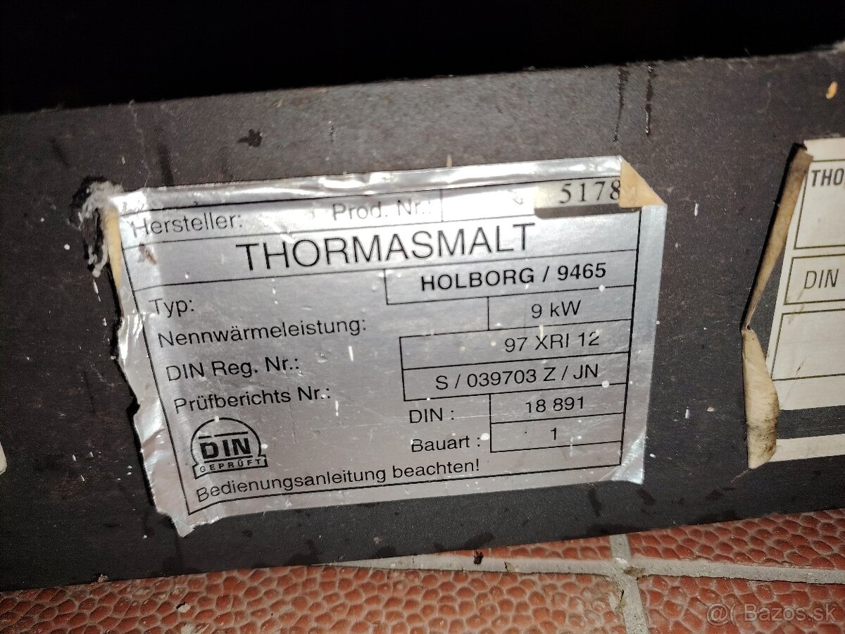 Norvik Thormasmalt krbove kachle 9kw - 6
