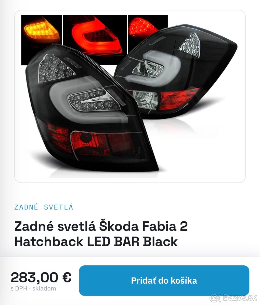 LED svetlá Škoda Fabia 2 - 6
