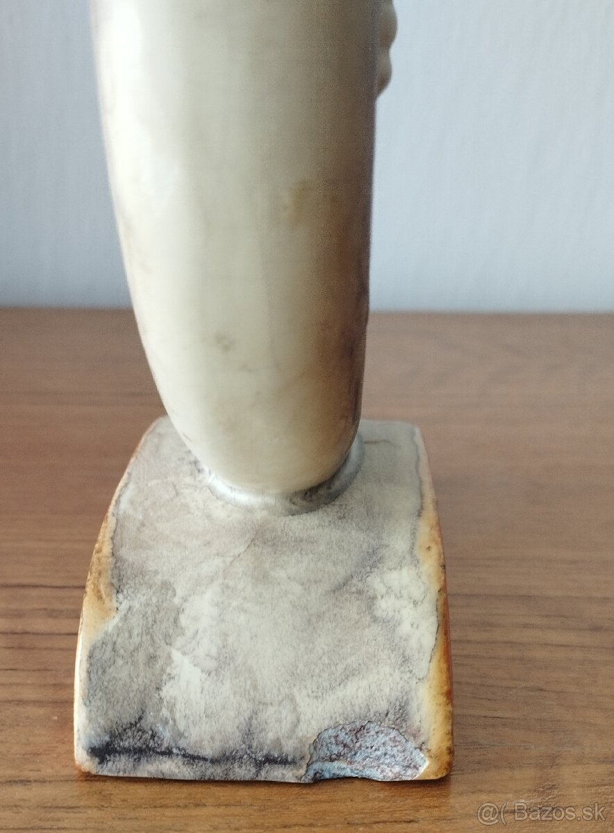 Starožitný, keramický svietnik - 6