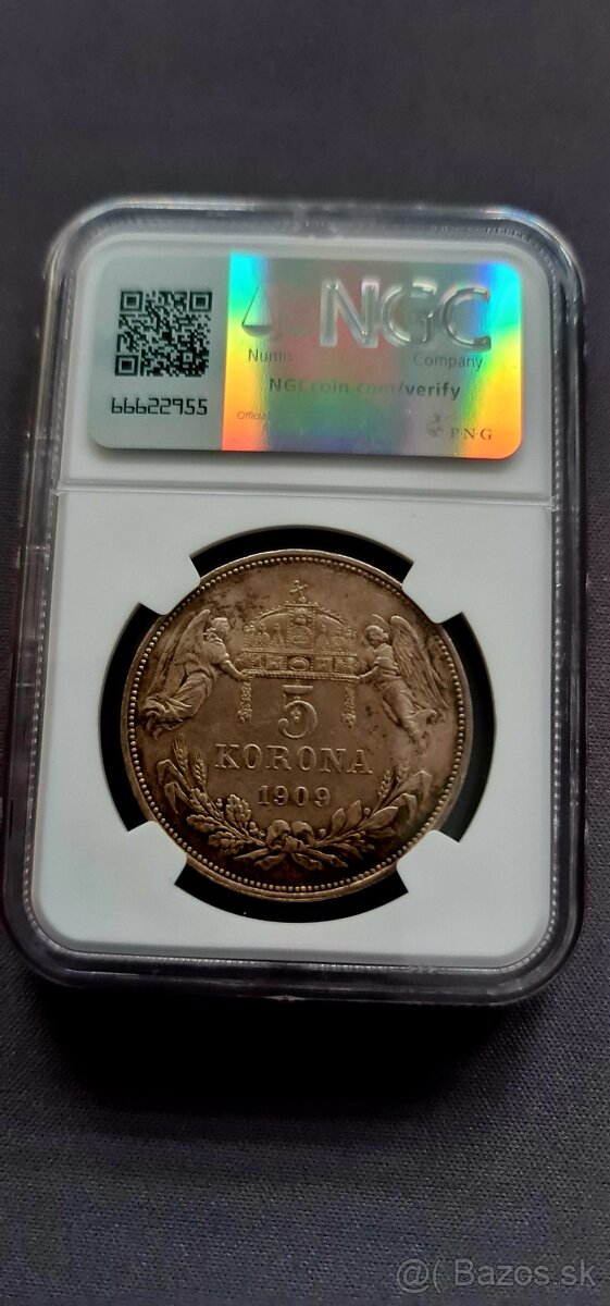 5 koruna 1909KB / MS63 - 6