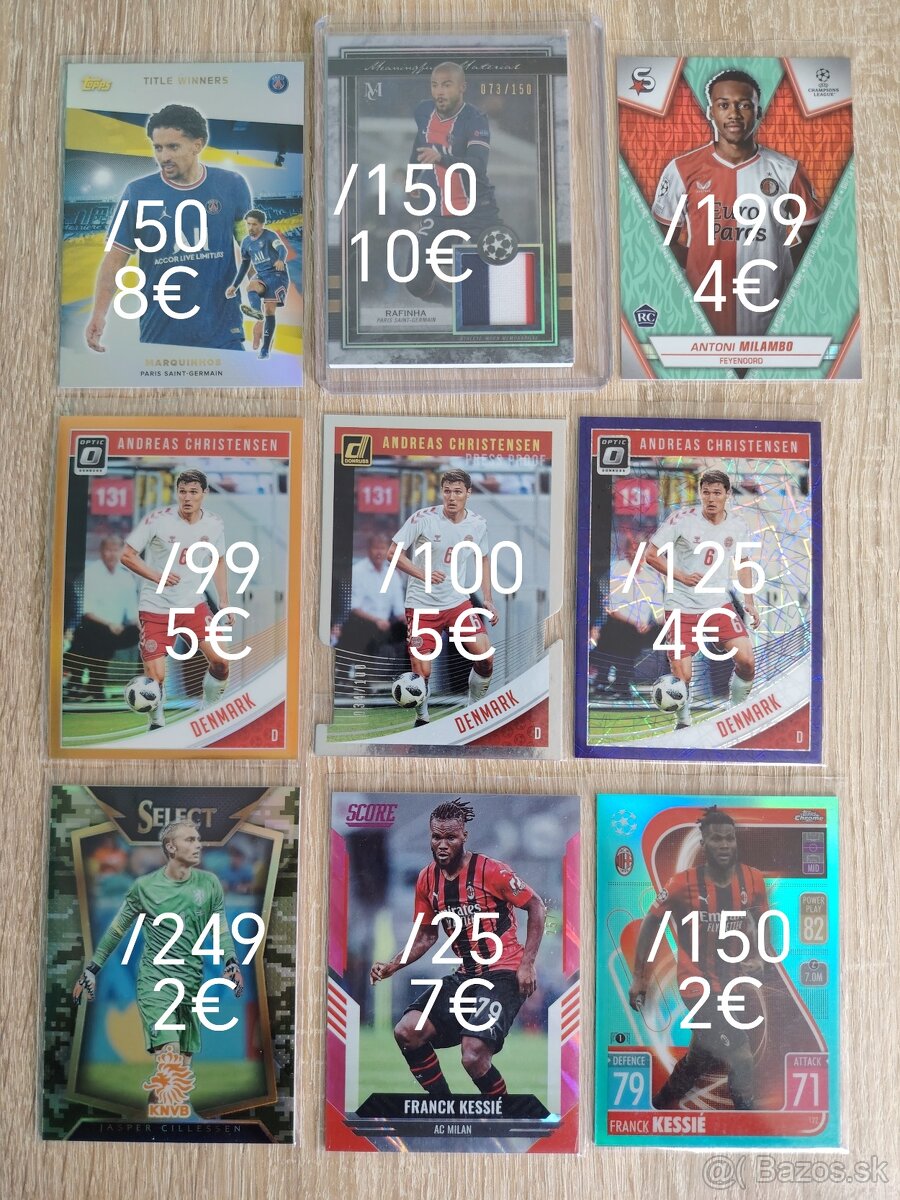 Limitované futbalové karty - 6