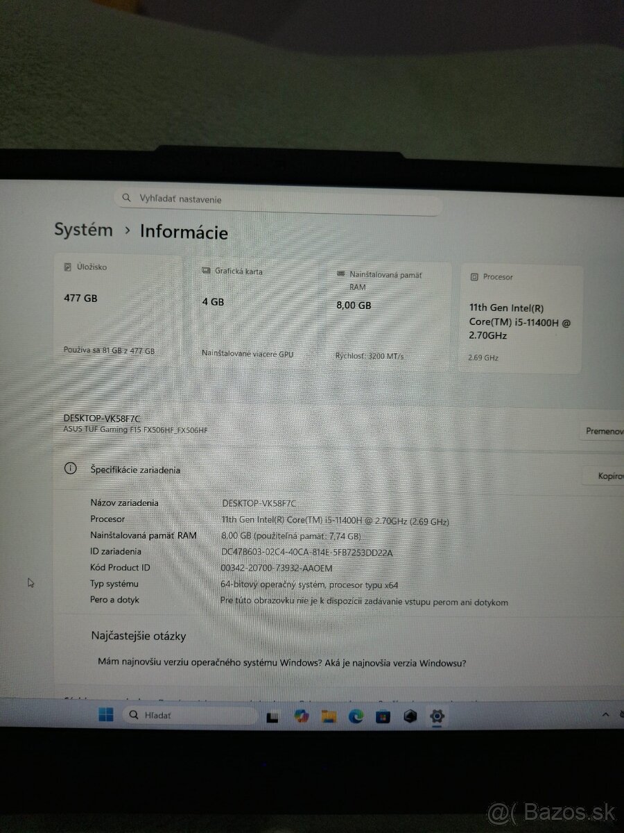 Asus TUF Gaming A15 - 6