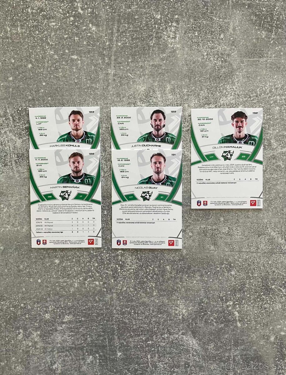 Hokejové kartičky TIPOS EXTRALIGA 2024/2025 base - 6