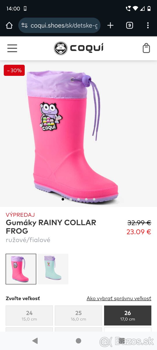 Gumáky coqui 28 - 6