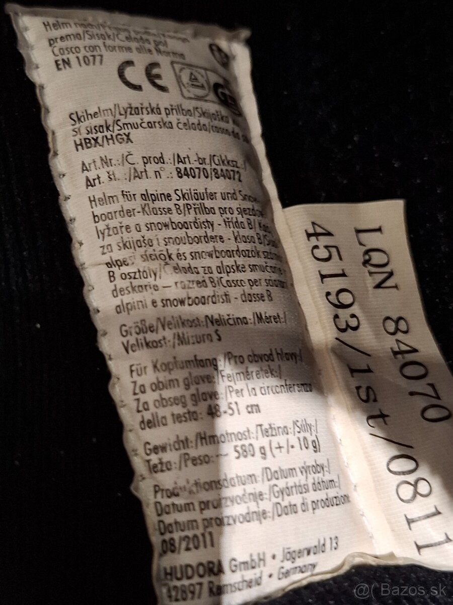 Detská prilba Hudora šedá - 6