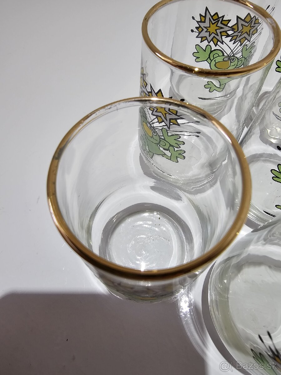 Retro poháre Rákosníček set 6ks - 6