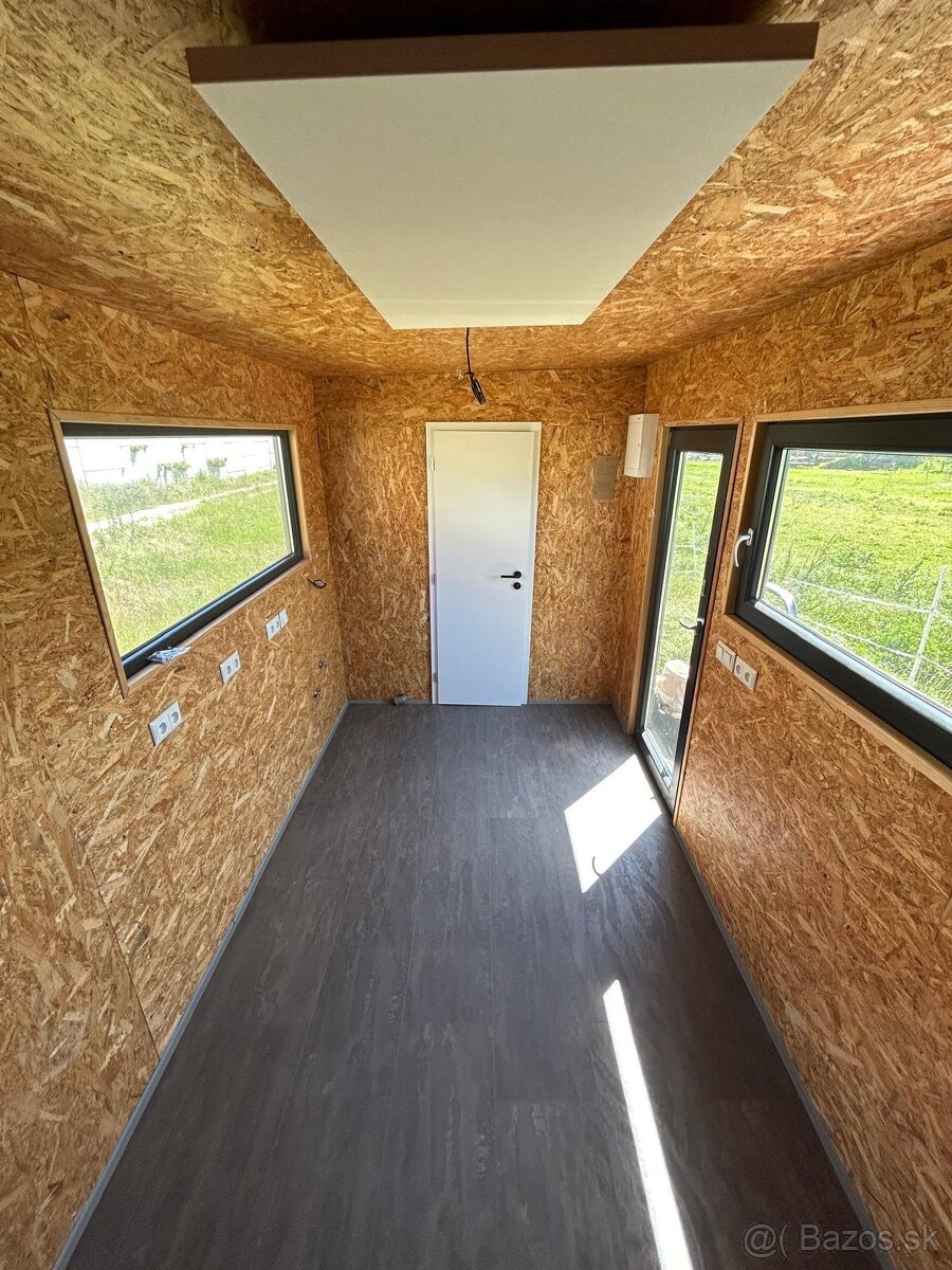 Drevodomček "tiny house" - chata, chalupa, rybárska chatka - 6
