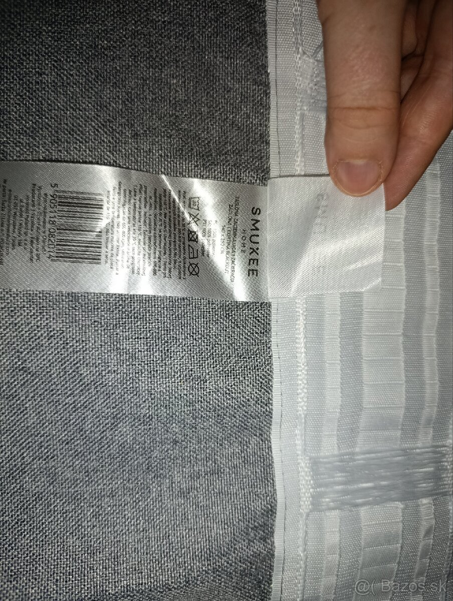 Sivé zatemňujúce závesy 2 ks - 6