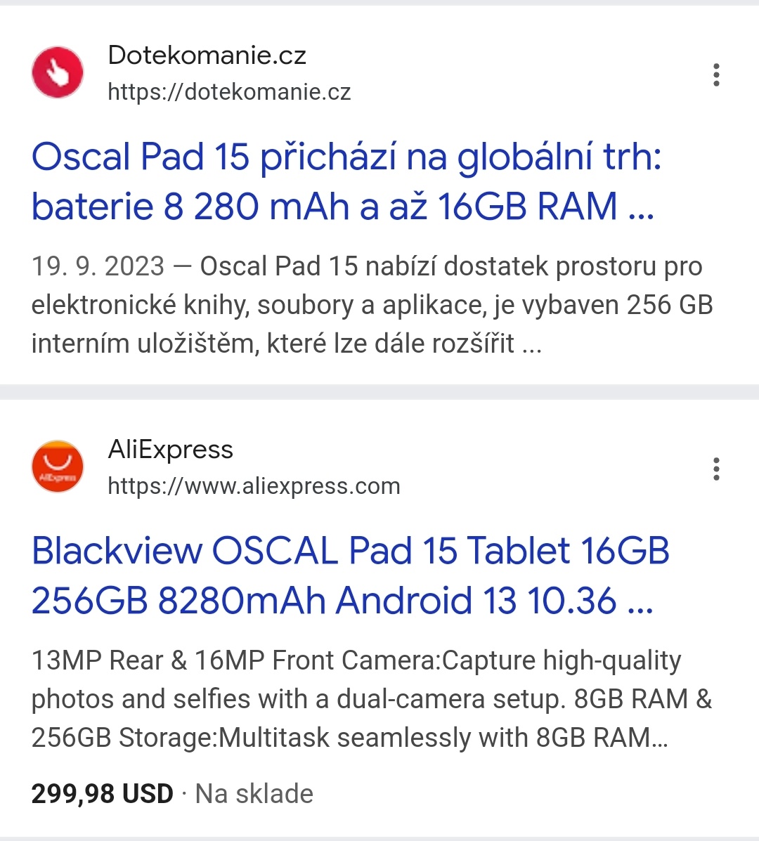 Tablet - Oscar Pad 15 / Ram 16 GB / 2 sim - 6