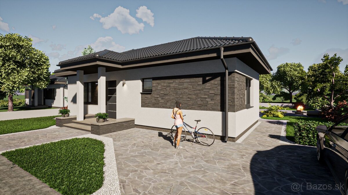 BENIAKOVCE - 4 IZBOVÝ PEKNÝ RD 107 M2 S TERASOU, HRUBÁ STAVB - 6