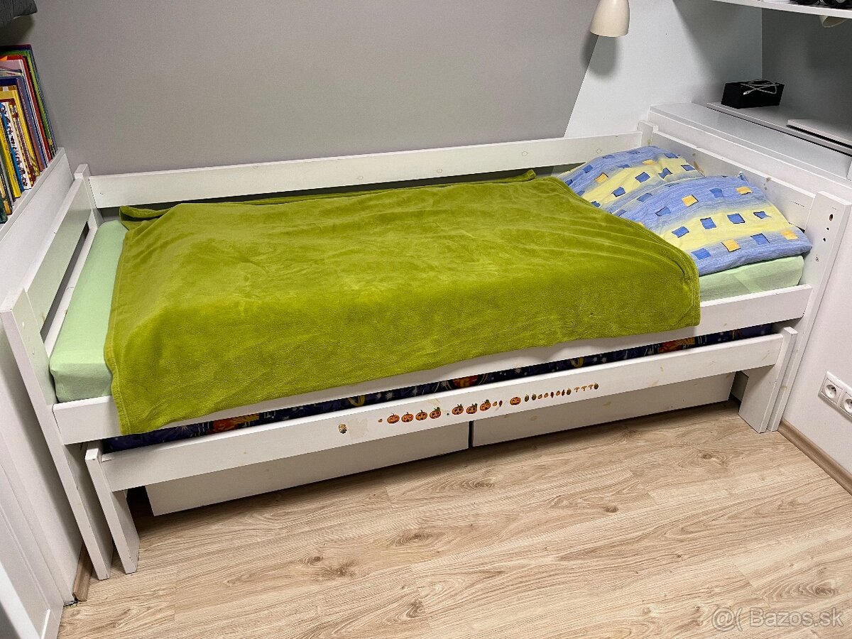 Detská posteľ z masívu - borovica (2 ks). - 6