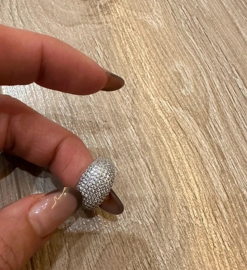 Strieborný prsteň so zirkónmi - 6