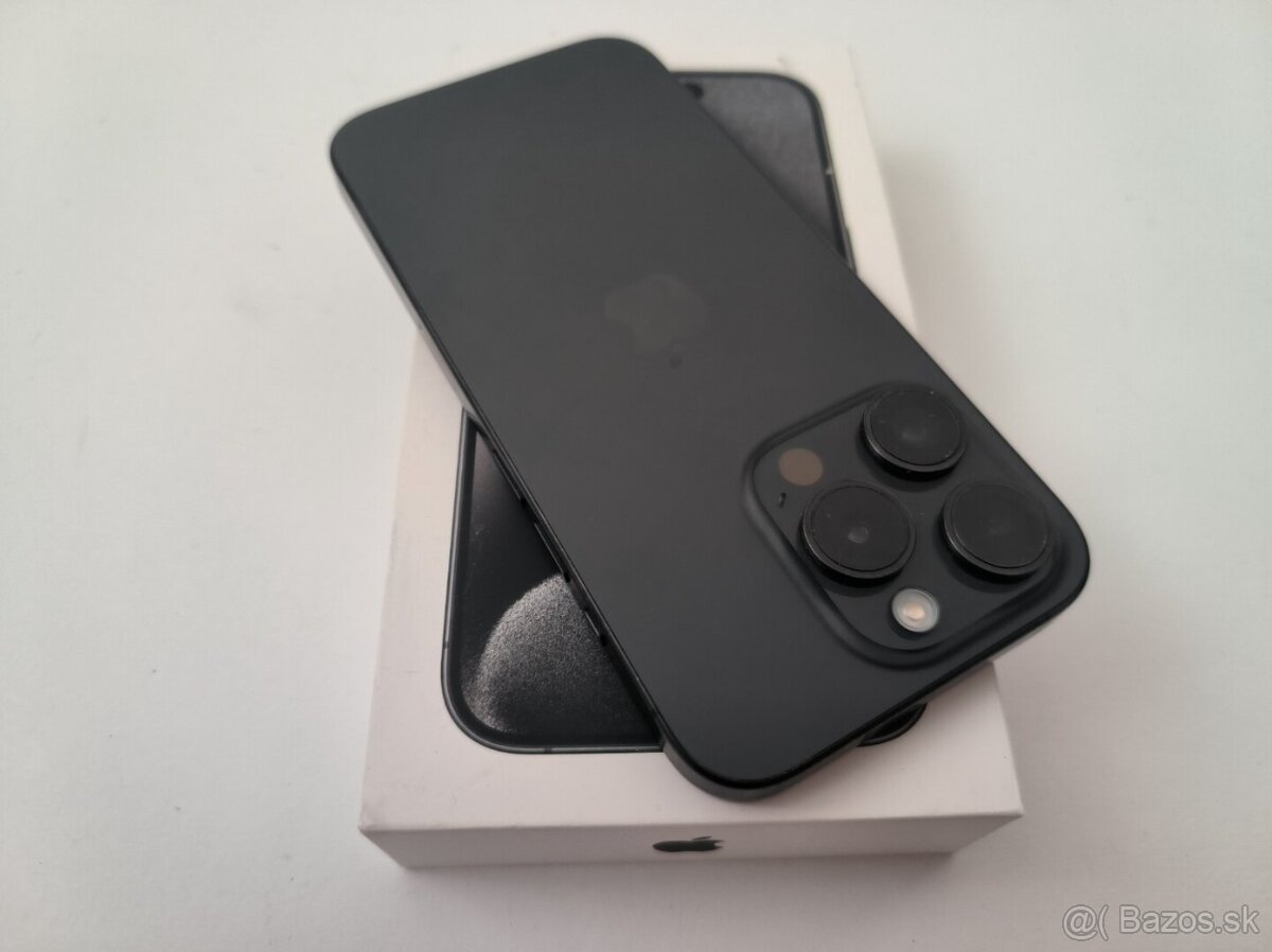 apple iphone 15 PRO 128gb Black Titanium 100% Batéria - 6