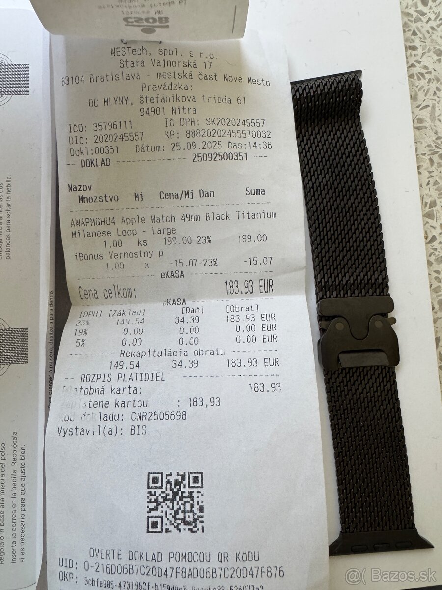 Apple Watch Ultra 2 Black,Milanese loop - 6